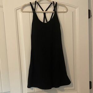Old Navy Black Mini Dress with Strappy Back and Built-in shorts